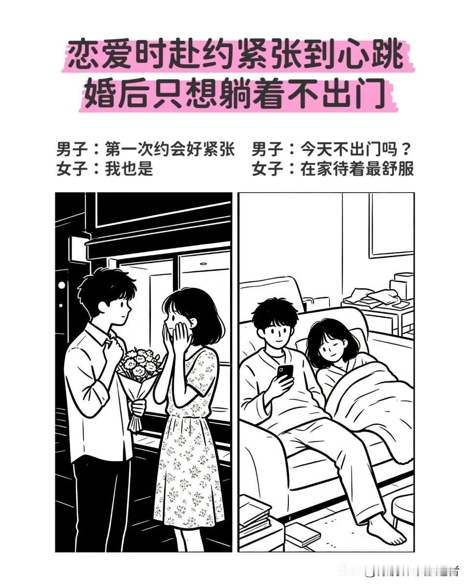 趣味漫画｜男子：今晚做饭吗？女子：点外卖吧，不想动了漫画小趣味
