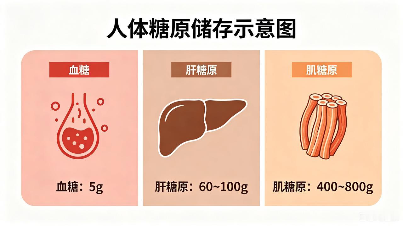 碳水不背锅！看懂人体「糖原油箱」，吃饱主食也不容易胖90%的人都搞错了，发胖