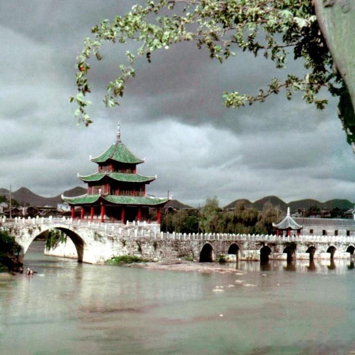 1953年，贵阳甲秀楼风景。摄影敖恩洪​​​