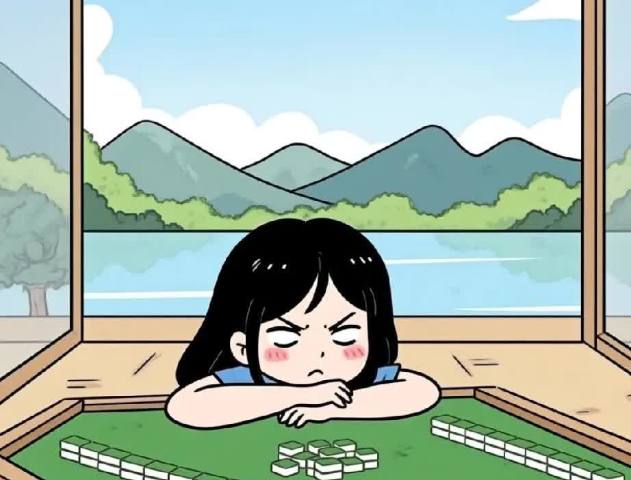 今天下午打麻将，只打了一个多小时，我就推牌不打了。今天刘婆麻将馆喊我去打麻将