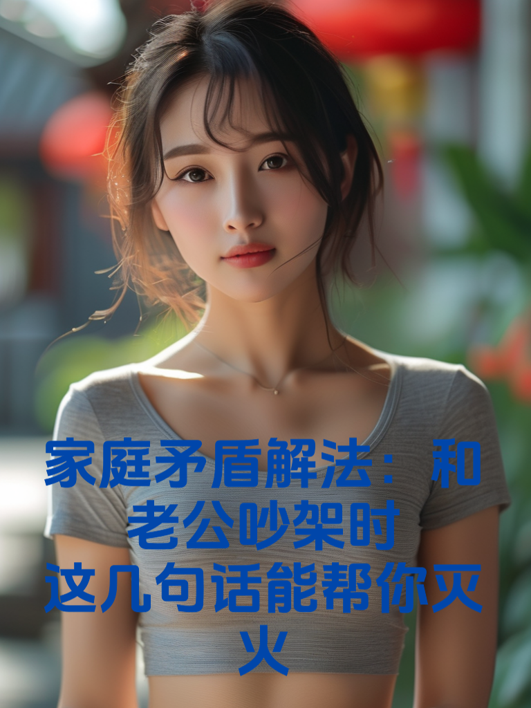 家庭矛盾解法：和老公吵架时，这几句话能帮你灭火