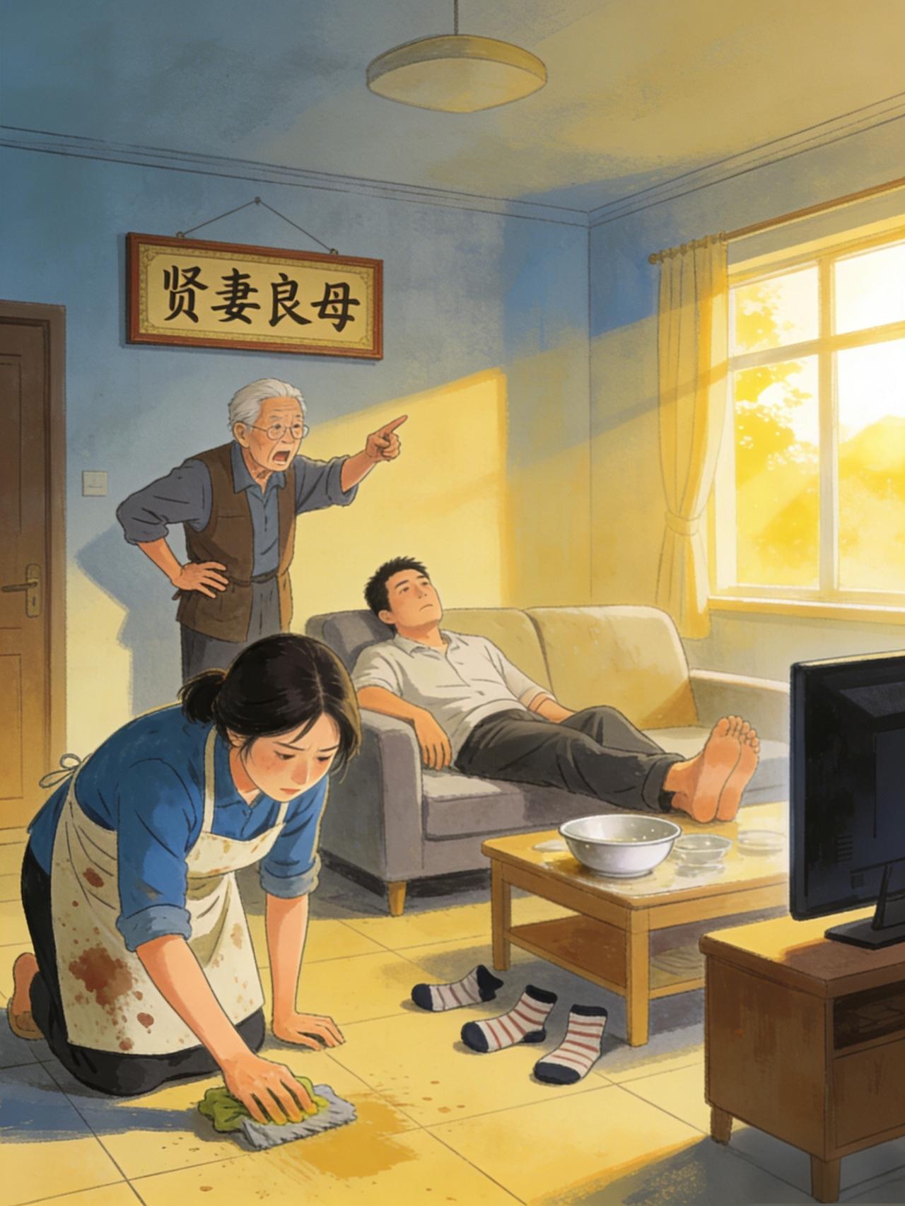 是不是儿媳不承担一切，婆家就乱套了？是不是不牺牲儿媳，这个家就过不下去了？