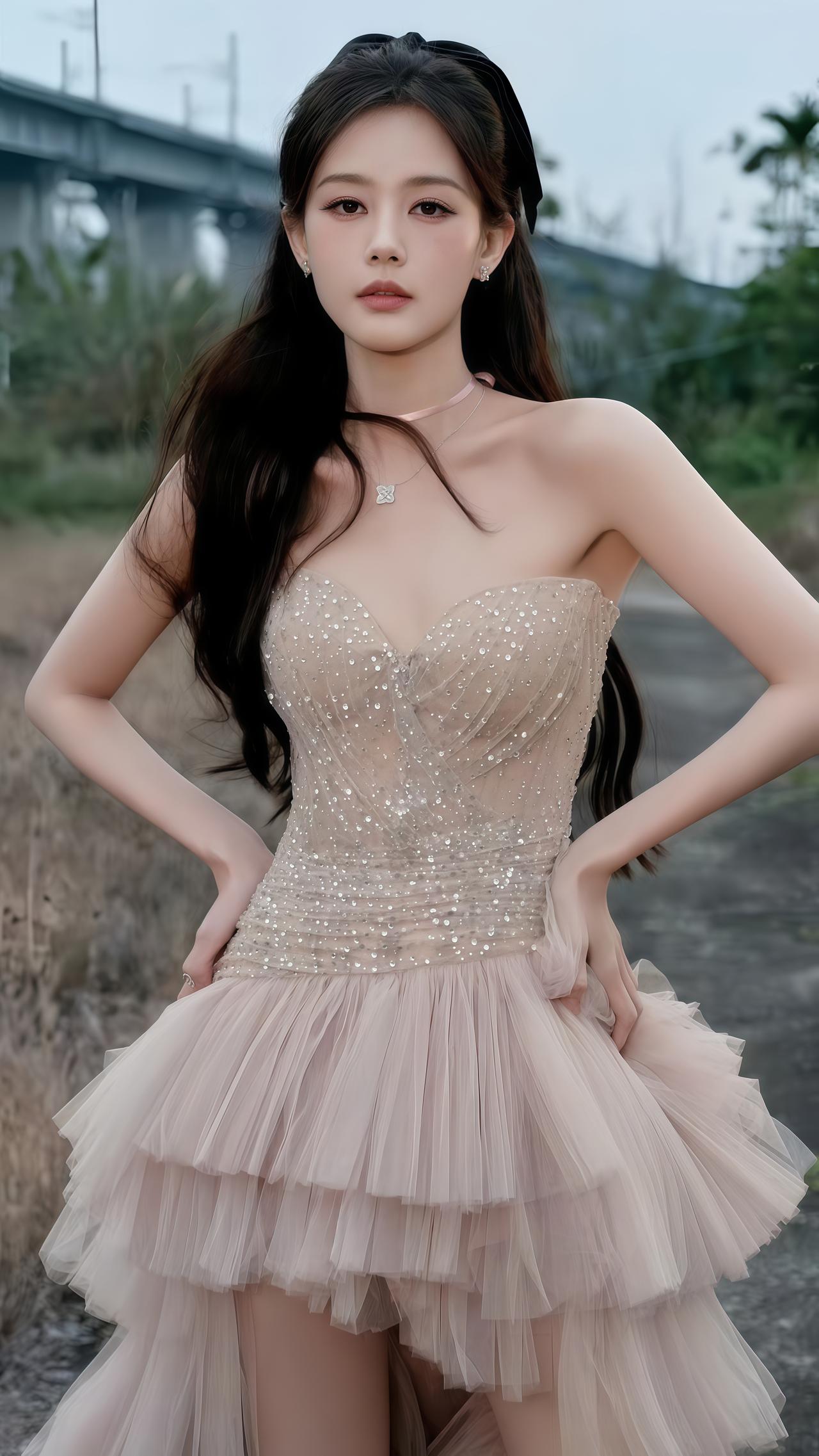 谁能拒绝李一桐的侧颜杀！这组外景大片美翻了！李一桐明星造型晒一晒你心目中的女