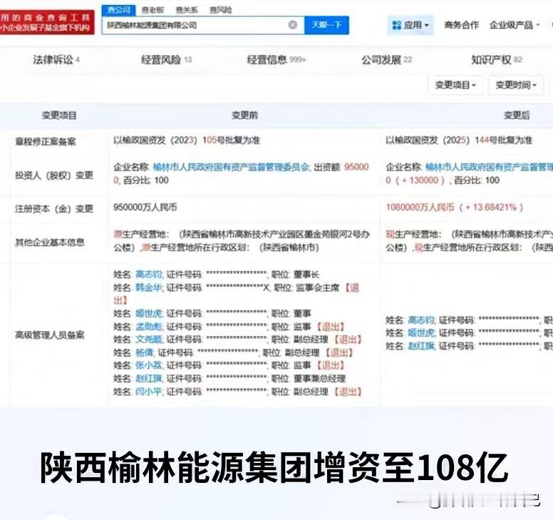 家人们，榆林又传来重磅好消息！咱们能源界的“扛把子”——陕西榆林能源集团（榆能集