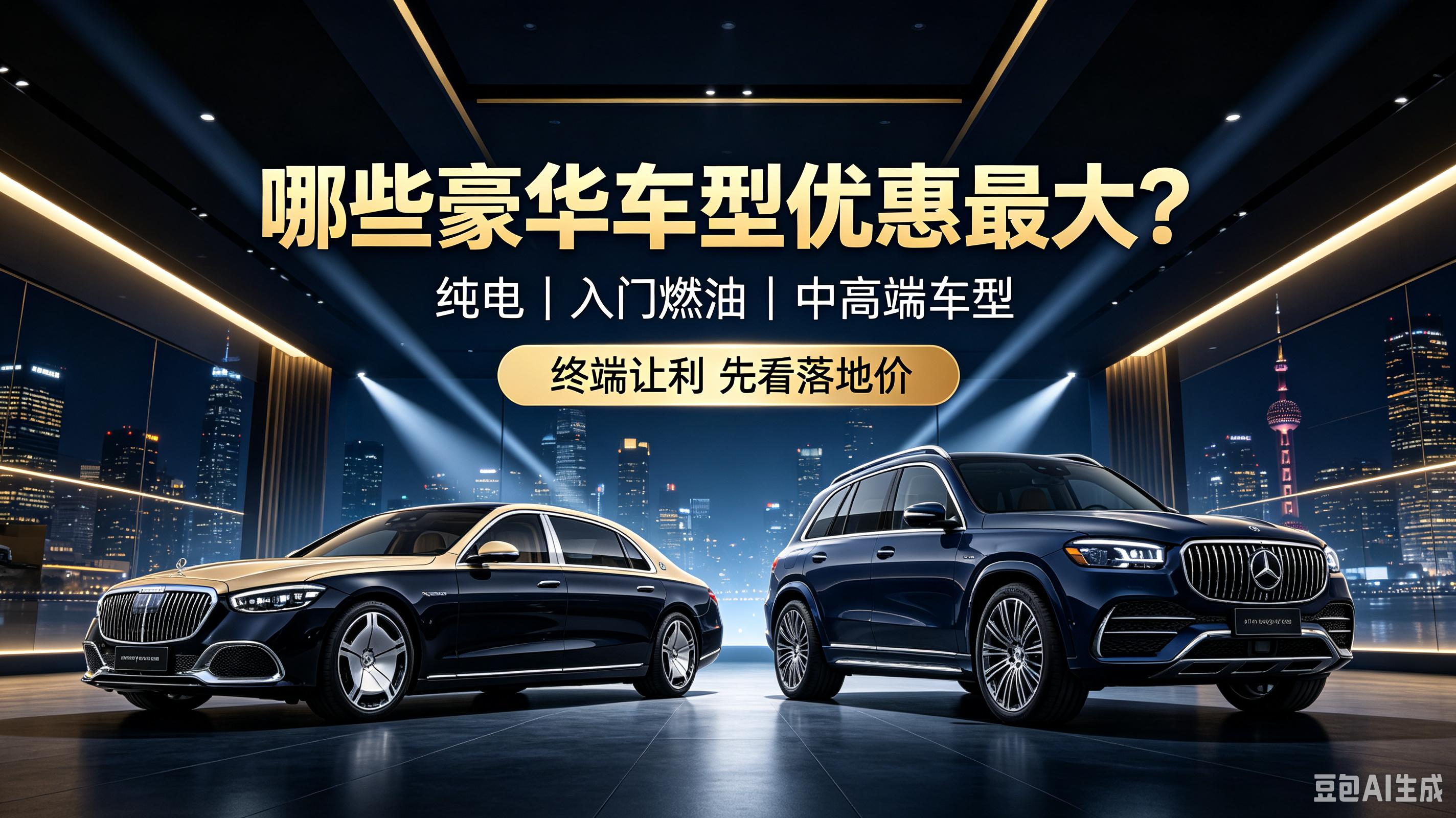 最近奔驰不少车型优惠放开，打算入手豪华车可以参考一下。纯电EQE、EQE‑SUV优惠力度拉满，部分地