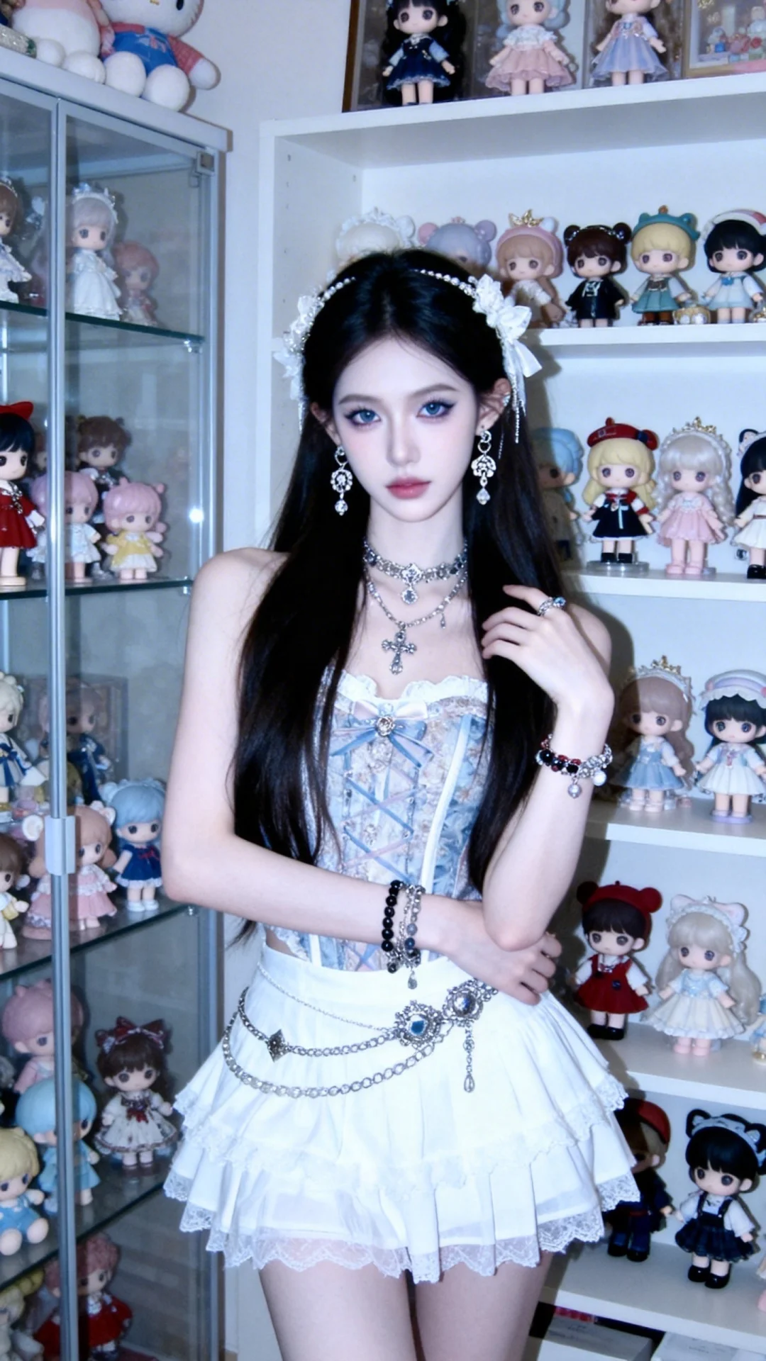 精心布置满满可爱手办的屋子整齐干净，网红头像氛围感，宿命感氛围感，情绪...