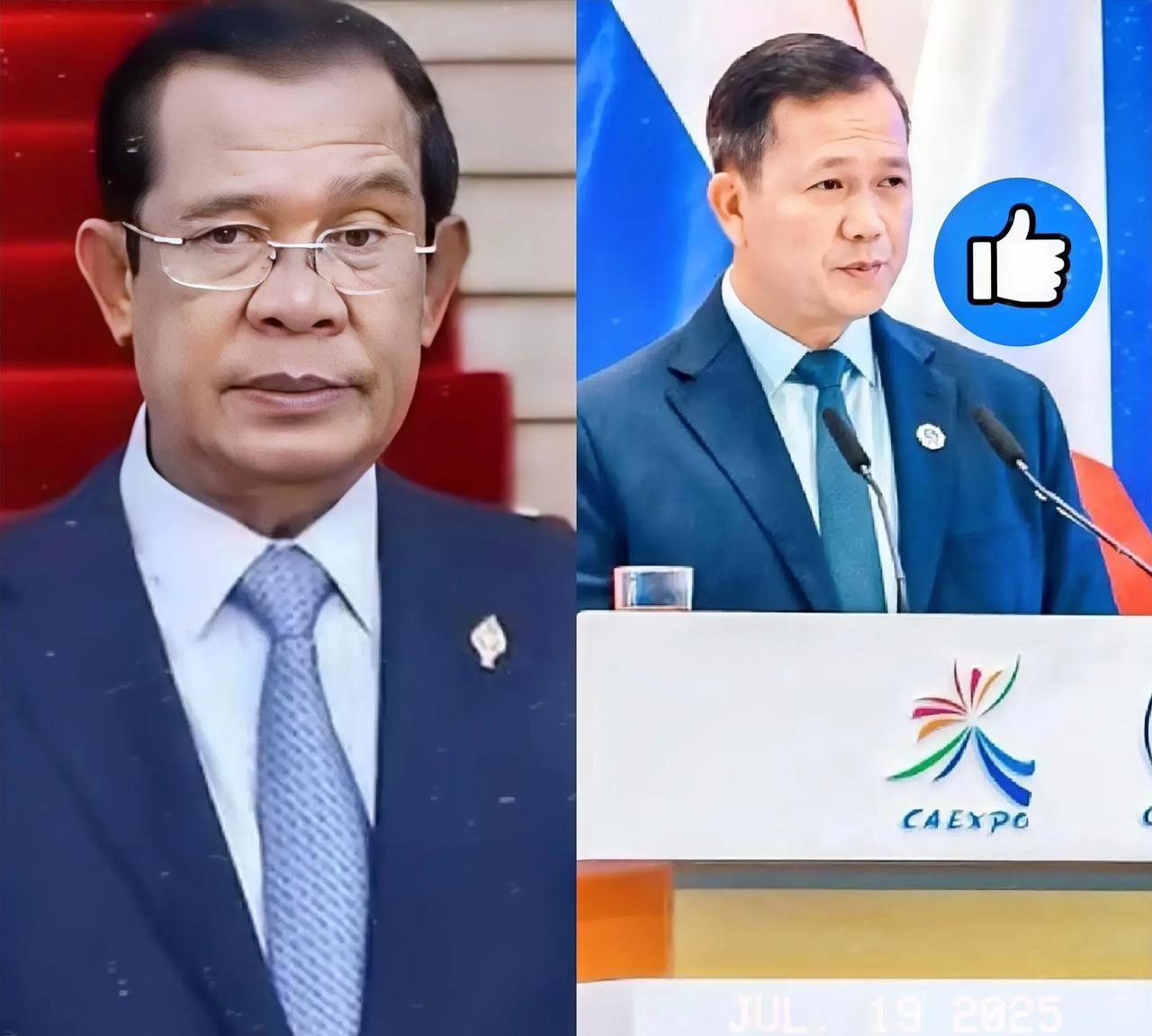 柬埔寨首相洪玛奈终于“叛逆”了一回！突然动手打脸亲爹洪森，尽显大气场~没想到，