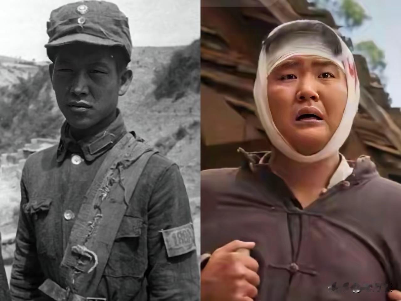 闫学晶儿子林傲霏饰演的八路军，和真实的八路军对比，高低立见。林傲霏能得到这个角色