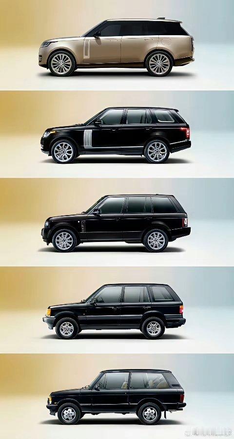 大揽子路虎揽胜经历了55年出了一共5代产品，真是一代比一代经典…