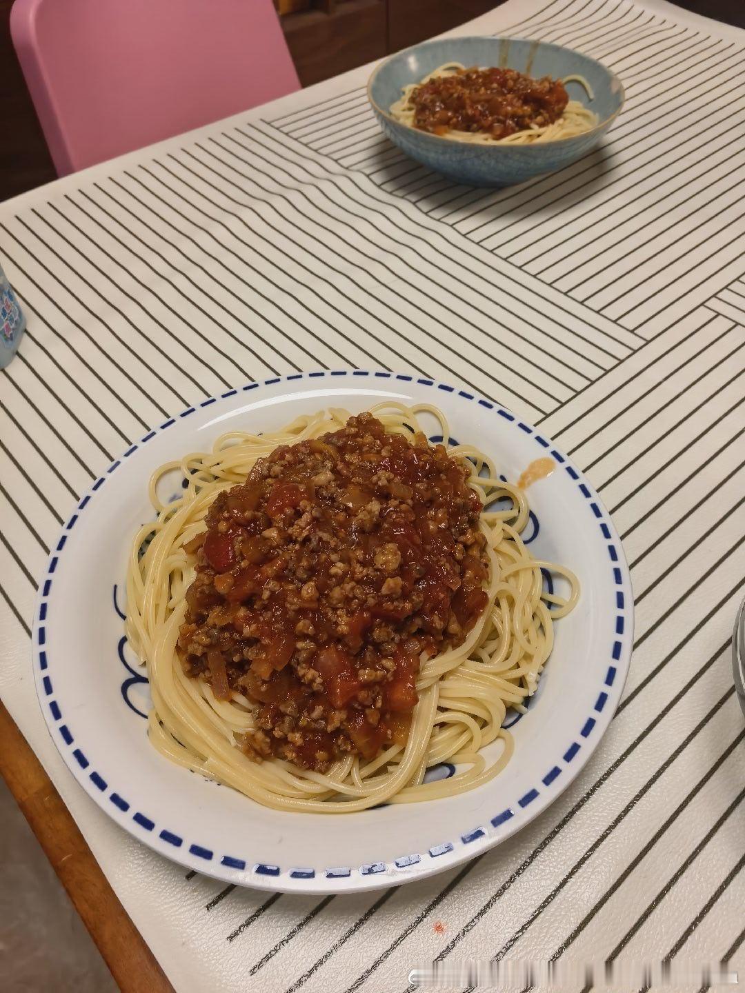 今天吃意面🍝午饭要积极