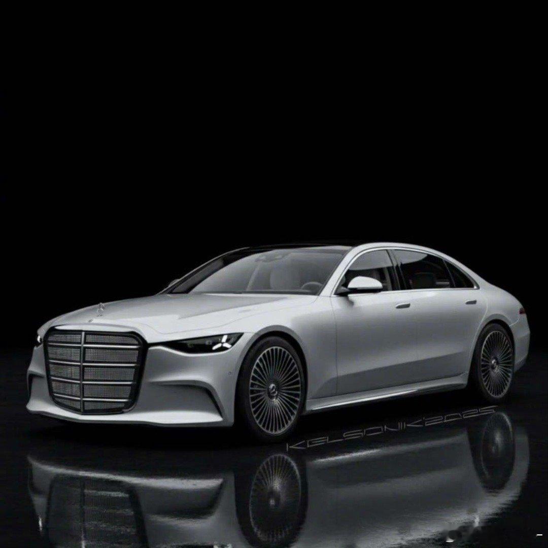 汽车全新奔驰S级渲染图，如果真这样设计，我感觉又会成为巅峰之作，既简