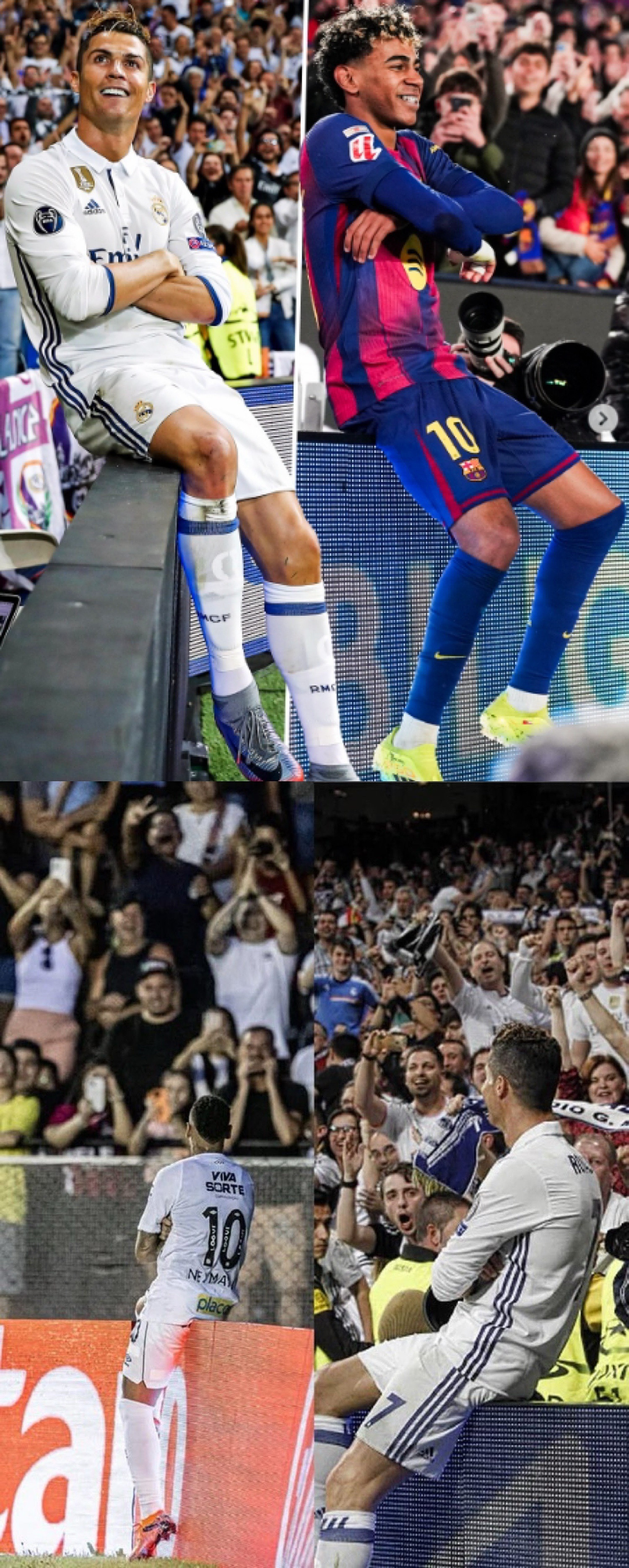 到底致敬谁？巴萨太子亚马尔近日疑似模仿C罗庆祝动作引起了网友们的热议，有部分球迷