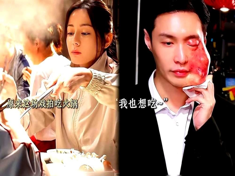 我收回之前对张艺兴演技的夸奖。之前看正片，他挨完打嘴角流下一丝口水，我当时拍