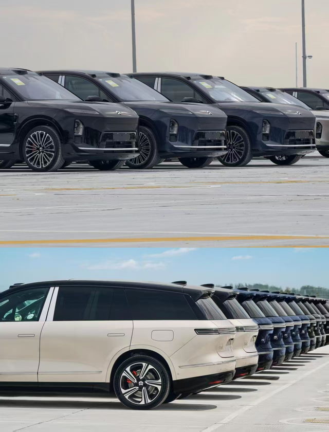 颜色真的是玄学不知不觉es8都开始发货了，放眼望去，全是黑色，万黑丛中两朵金。