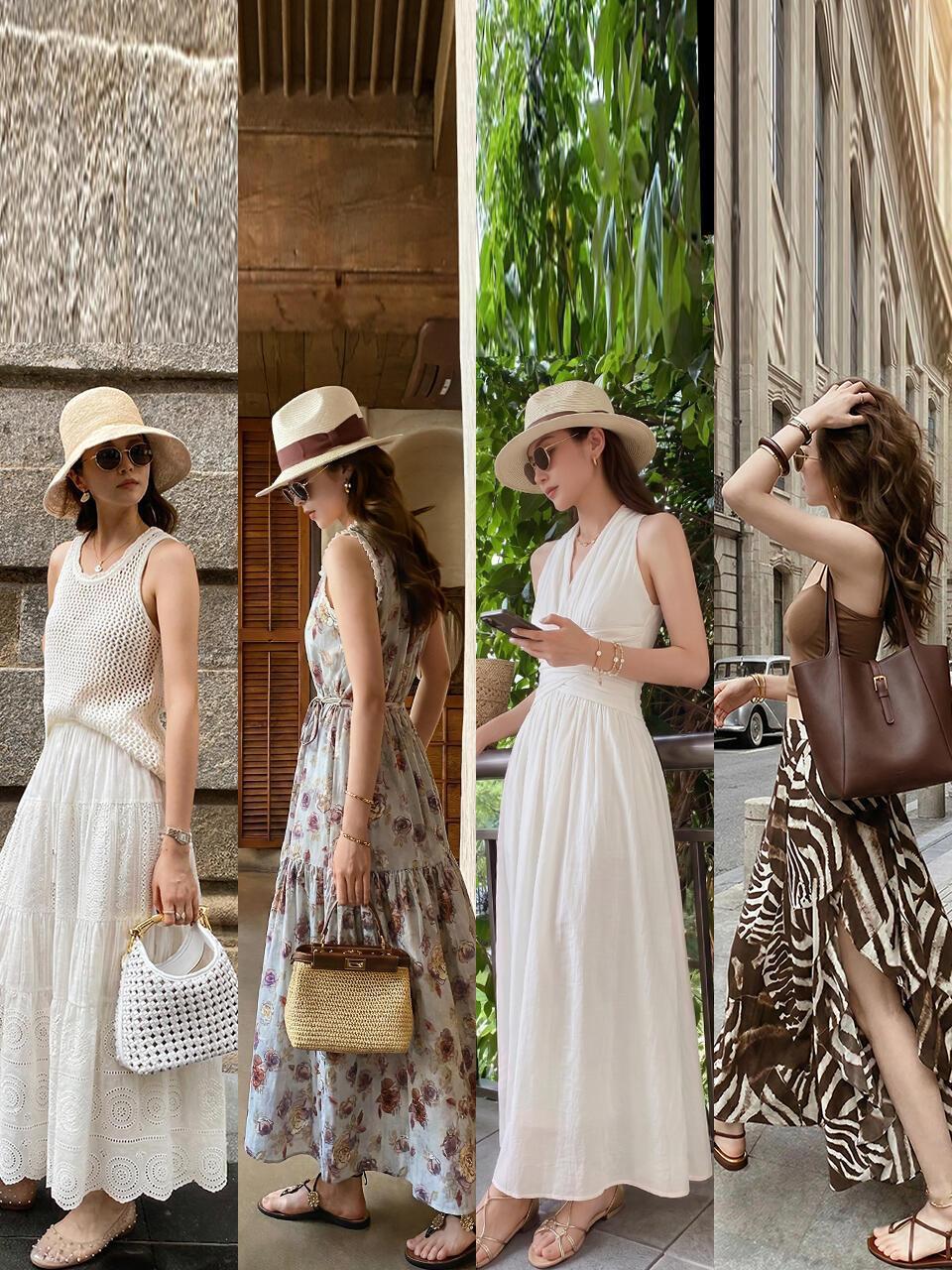 优雅时髦的老钱风穿搭，太适合熟龄了！以大地色系为主，亚麻、棉麻和针织材质自带松弛