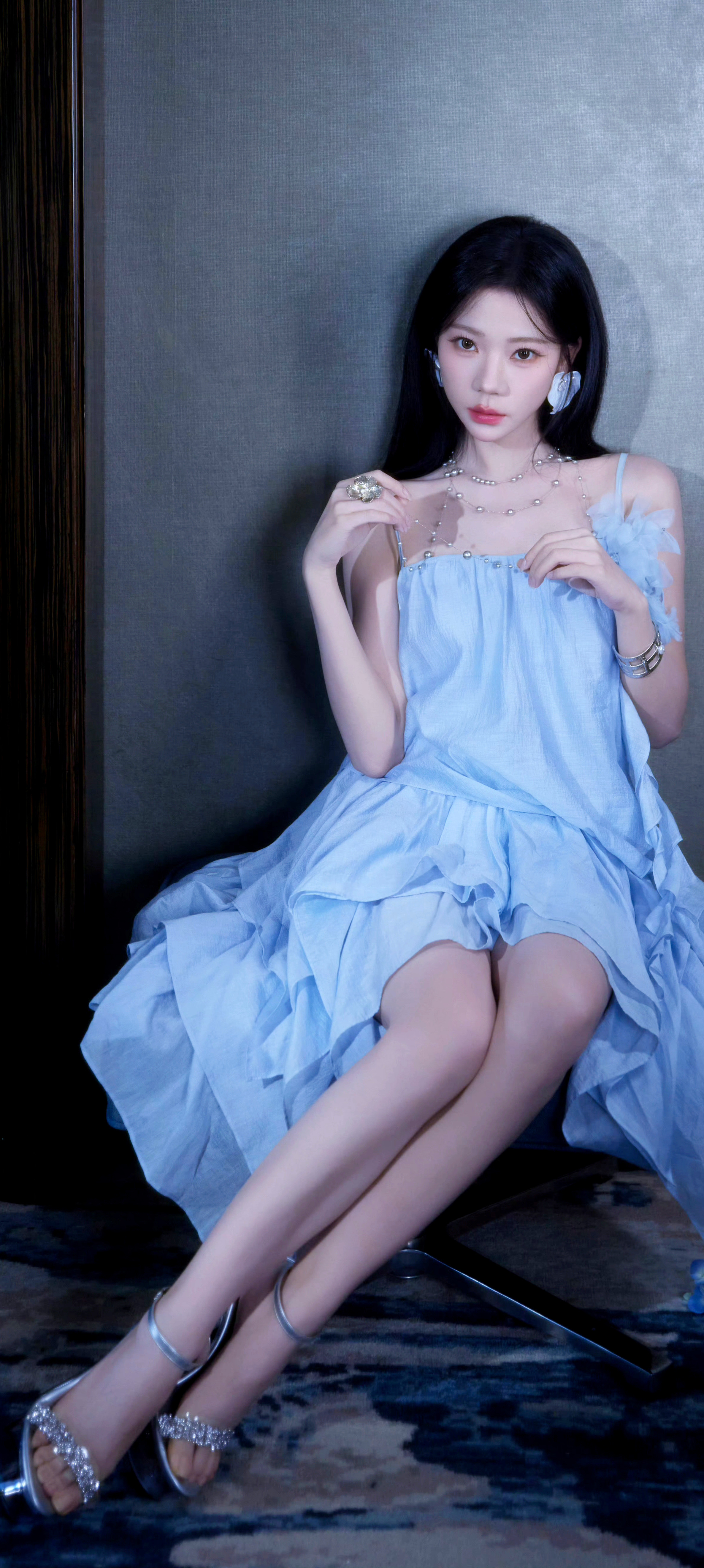 张紫宁和她的水晶鞋💙💙💙美女穿搭​​​