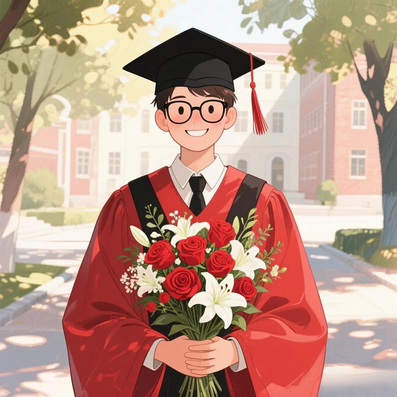 大姐发来一张照片是外甥博士毕业了姐姐眼含热泪的开心海南大学本科毕业后重