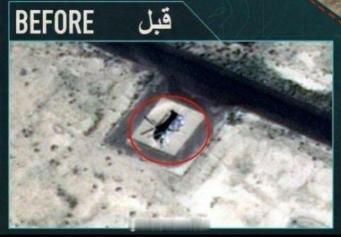 卫星图像显示，一架美国CH-47直升机在科威特的Buehring营地遭到伊朗击毁