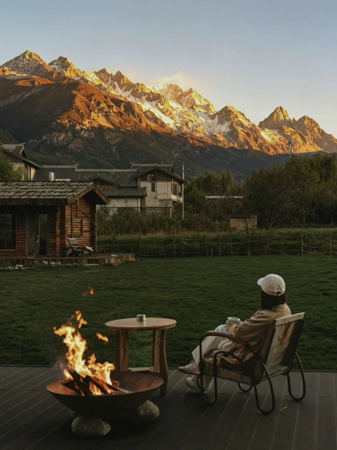 “我在日照金山下，把自己还给自己”