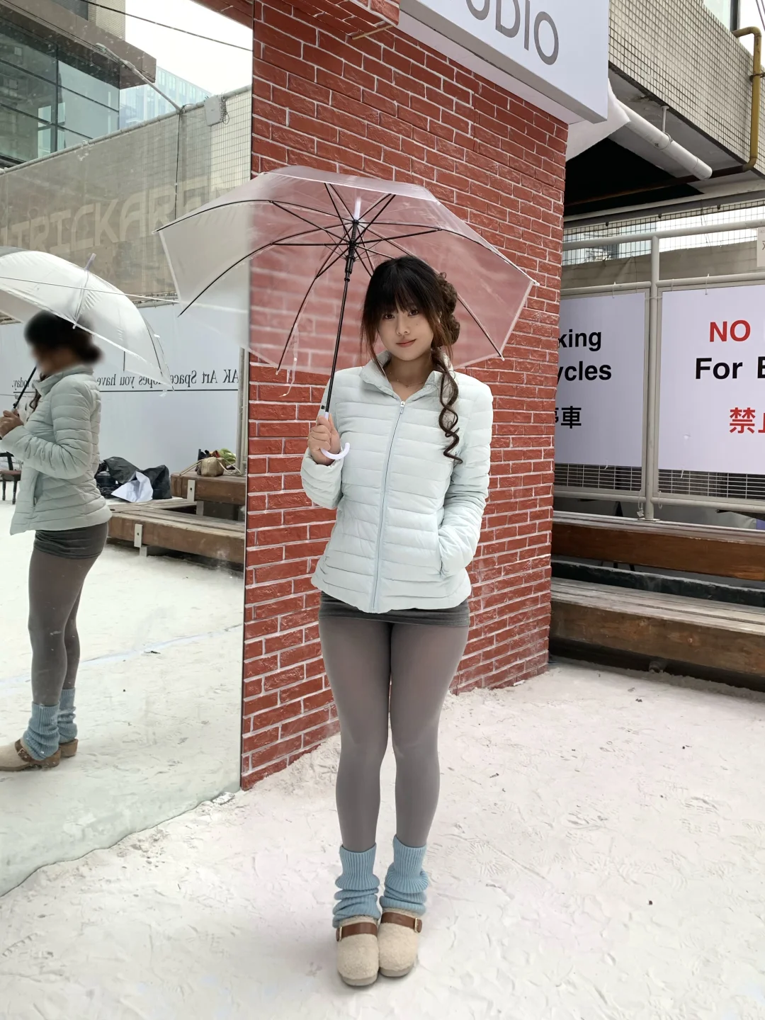 成都的温度把暖冬穿丝袜的我宠得很好