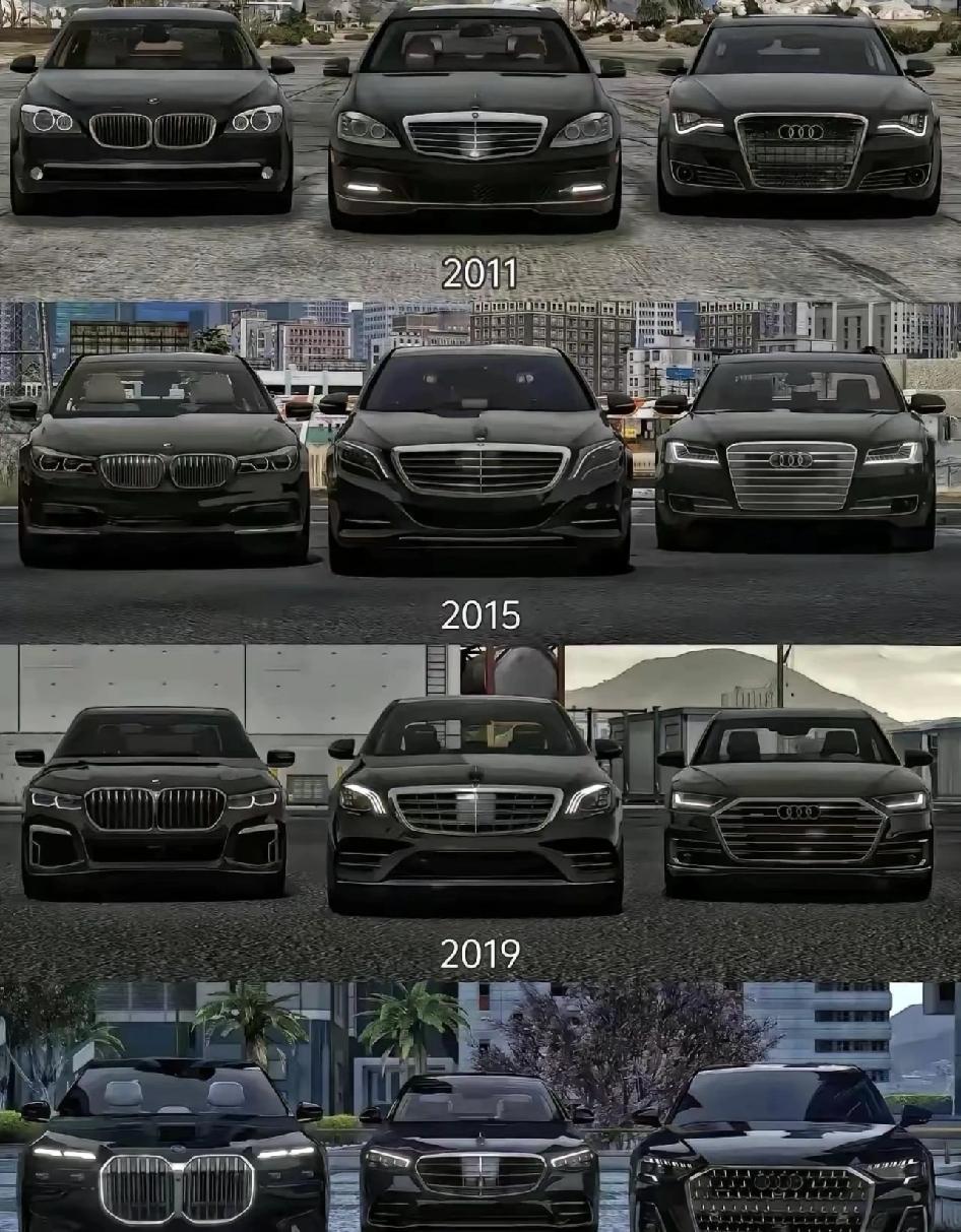 近四代BBA对比。事实证明，bba自设计的最初代就已经是完美的产物，后续无需