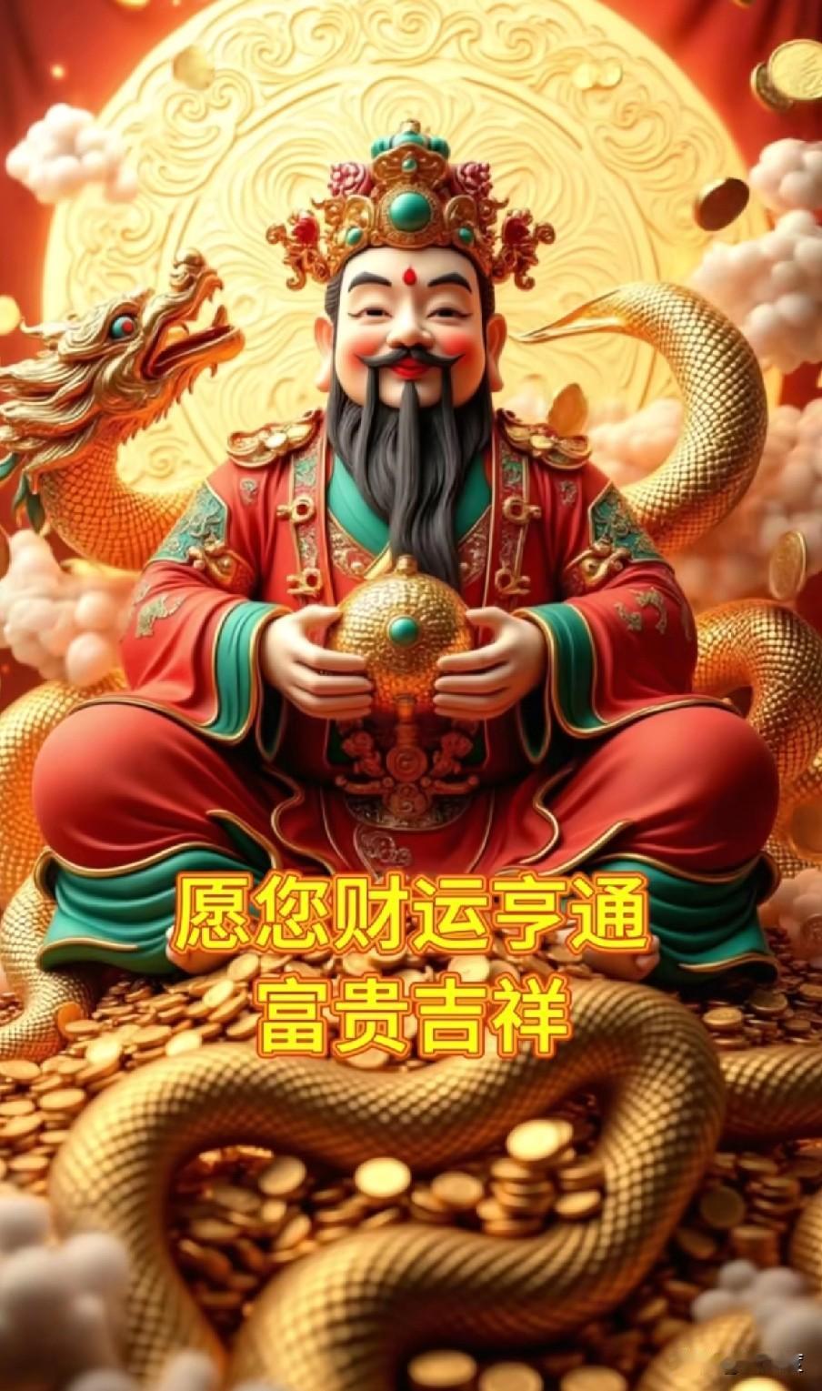 人这一辈子，就两件事：让财运缠身，让福气满盈。让财运缠身，勤耕当下