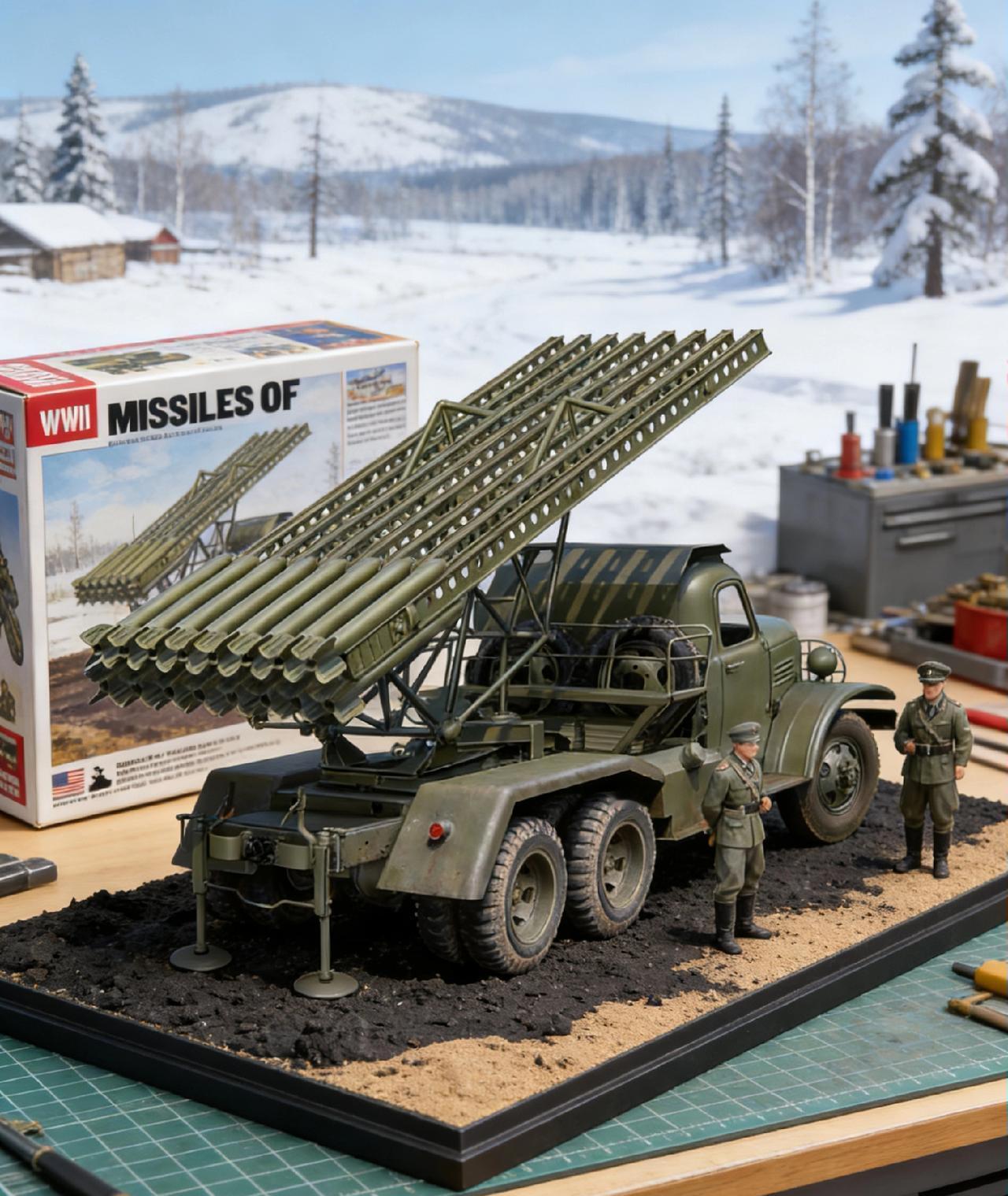 苏德战争爆发刚23天，苏军首个独立火箭炮连（7门BM-13）于白俄罗斯奥尔沙