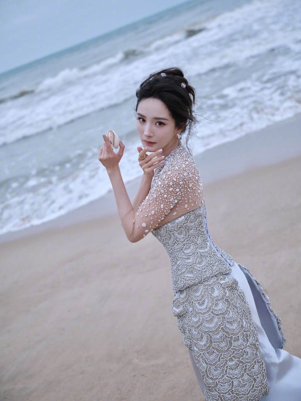 杨幂杨幂杨幂贝壳鱼尾礼服​​​