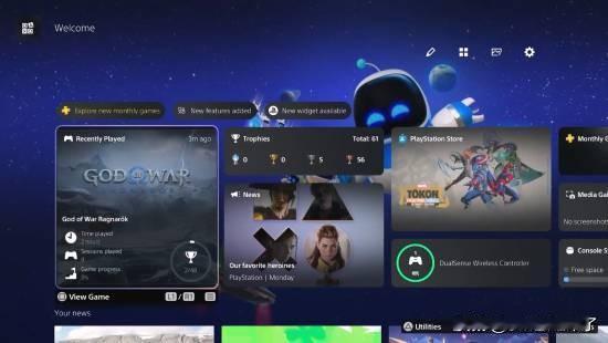 索尼PlayStation官方宣布正式推送最新的PS5系统固件更新。本次更新对“