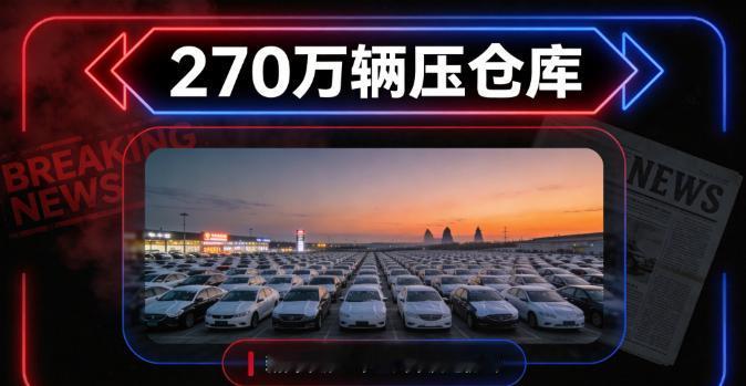 汽车滞销有多严重？270万辆压在仓库！10月13日，中国汽车流通协会发布了9