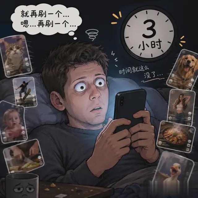 奥特曼也逃不过刷TikTok上瘾, Sora背后最抓马的一段来了