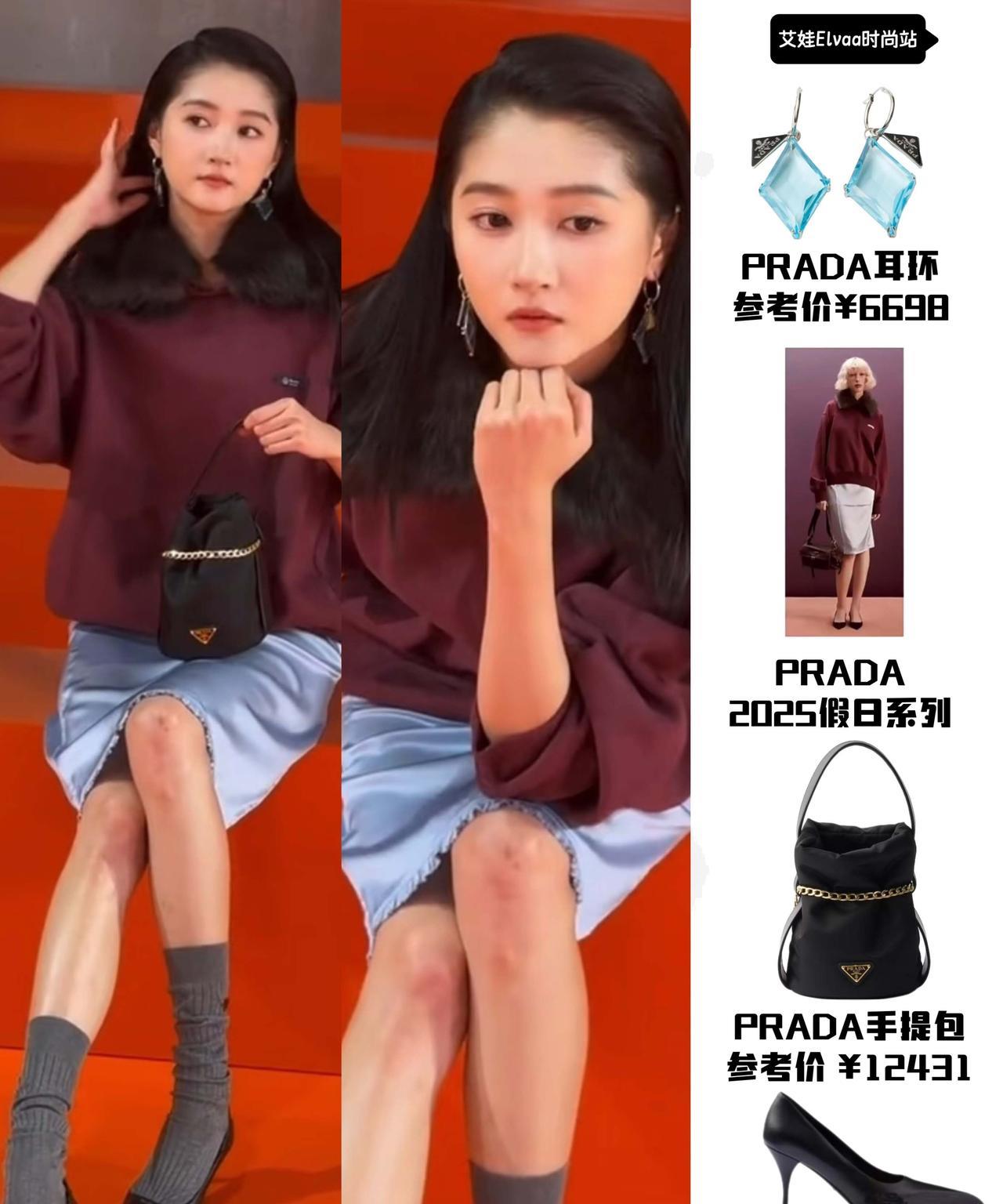 关晓彤终于找到了适合自己的风格，冷艳风！关晓彤在米兰时装周的表现好出色，这身复古