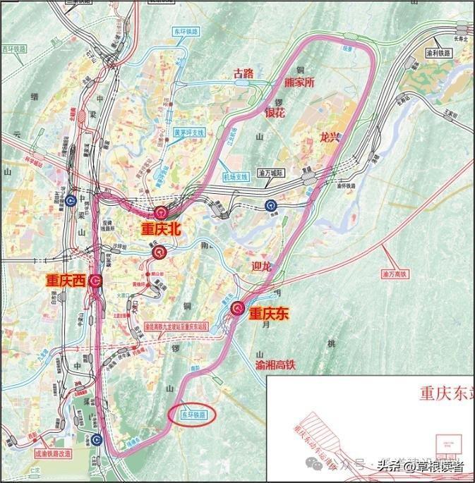 重庆与武汉都有铁路环线，差距不是一点点大4月8日，武汉市汉口至汉口环线列车正式