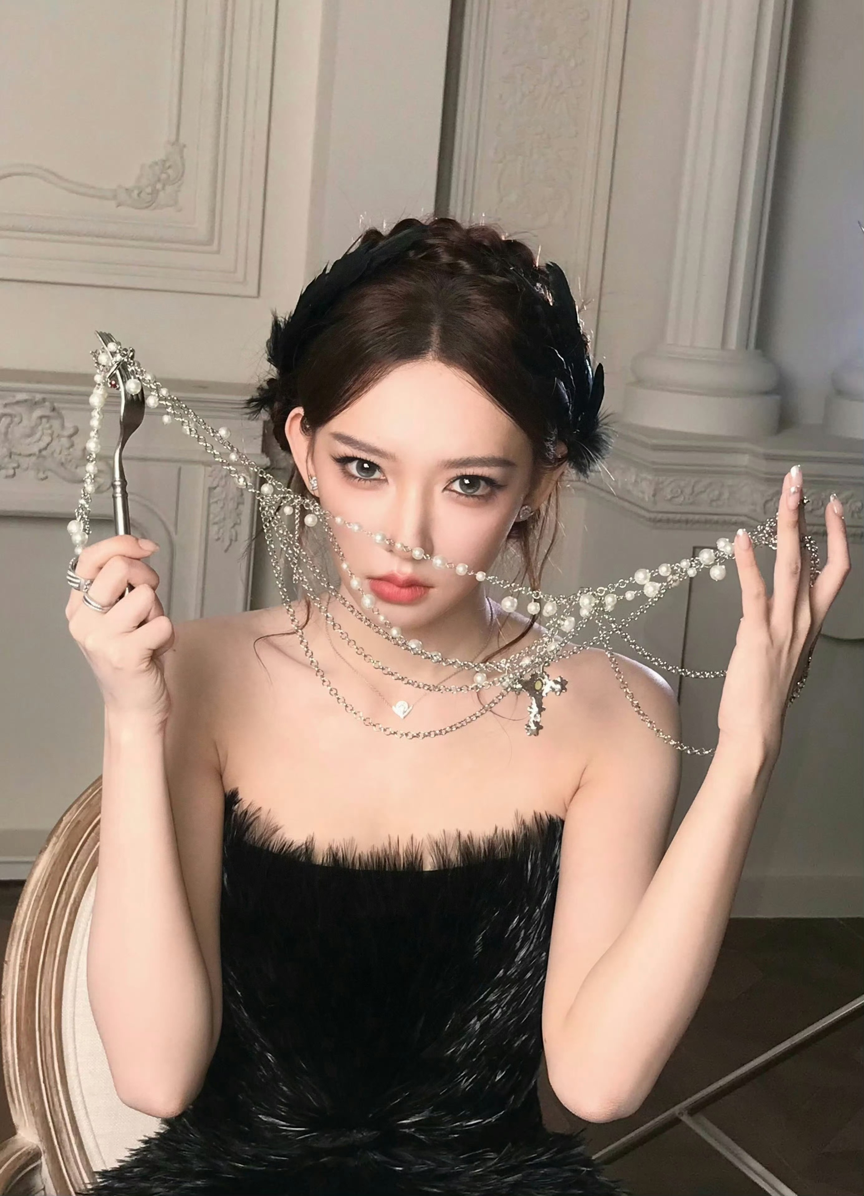 程潇黑天鹅少女程潇最新物料🖤时尚芭莎红毯