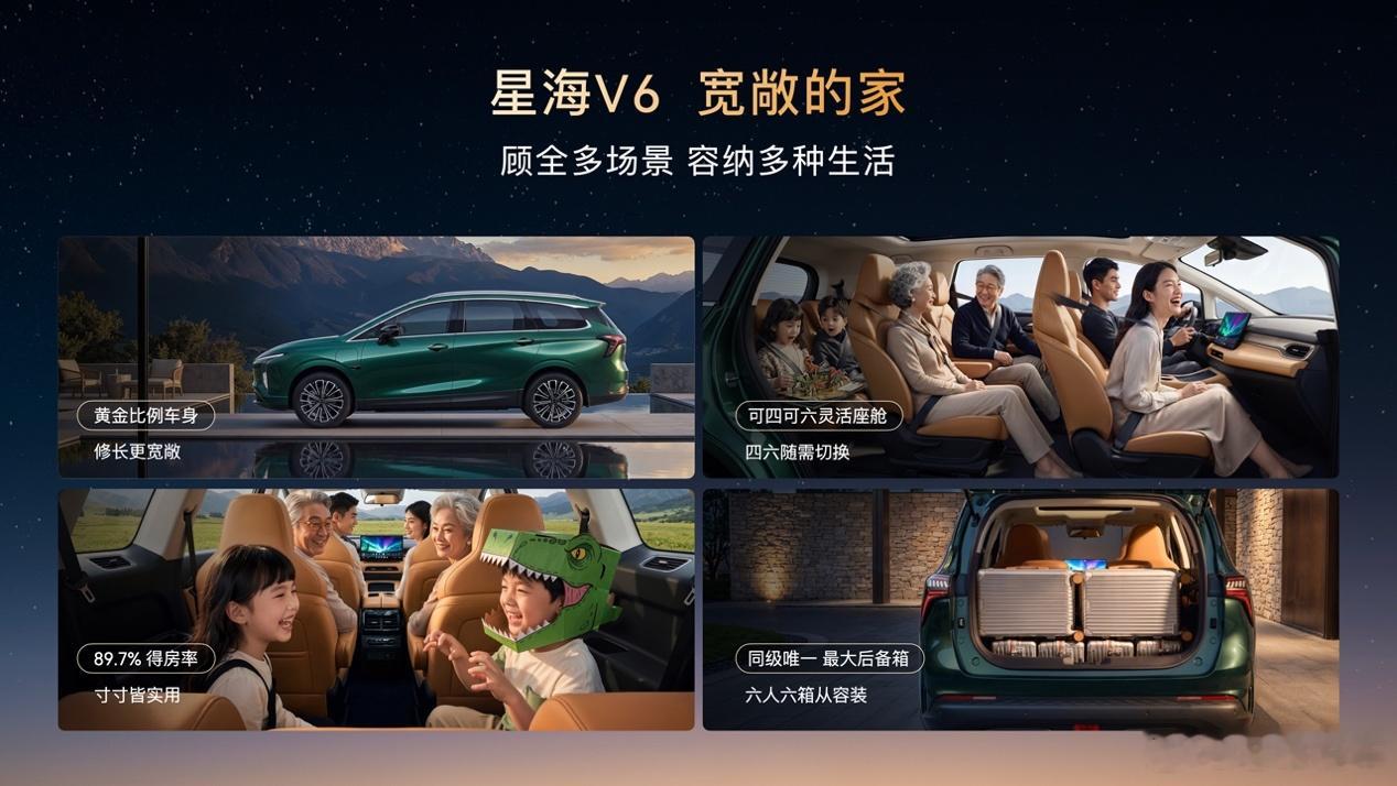 东风柳汽推出星海V6，定位10万级大六座SUV，共3款车型，指导价10.49万-
