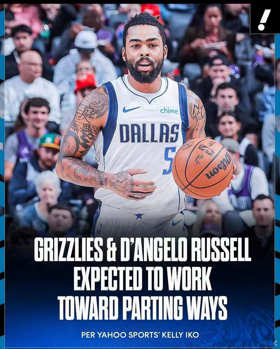 NBA灰熊裁掉拉塞尔拉塞尔重磅消息！名记Shams确认，灰熊正式裁掉丹吉洛·拉