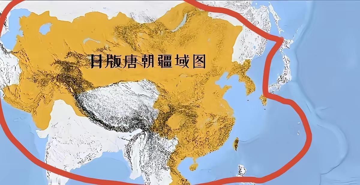 这下日本人自己都承认了！一张日本绘制的大唐地图——东起九州岛西到里海，北越贝