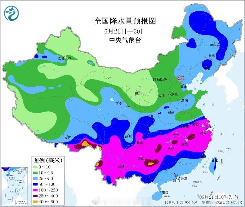 【下旬主要天气过程】21-23日，内蒙古中东部、东北地区、华北、黄淮西部等地多阵
