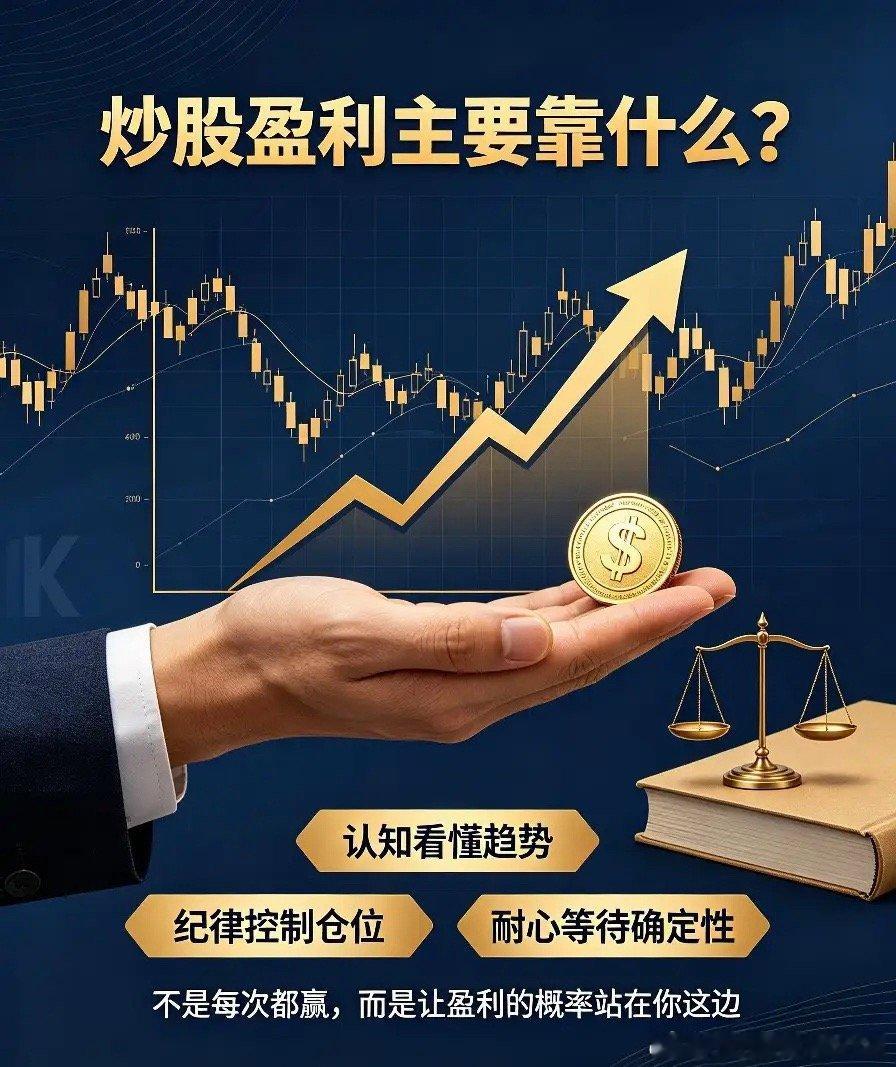 炒股盈利最终靠的是什么！很多人炒股执着于寻找涨跌秘诀、跟风热点、钻研指标，却屡屡