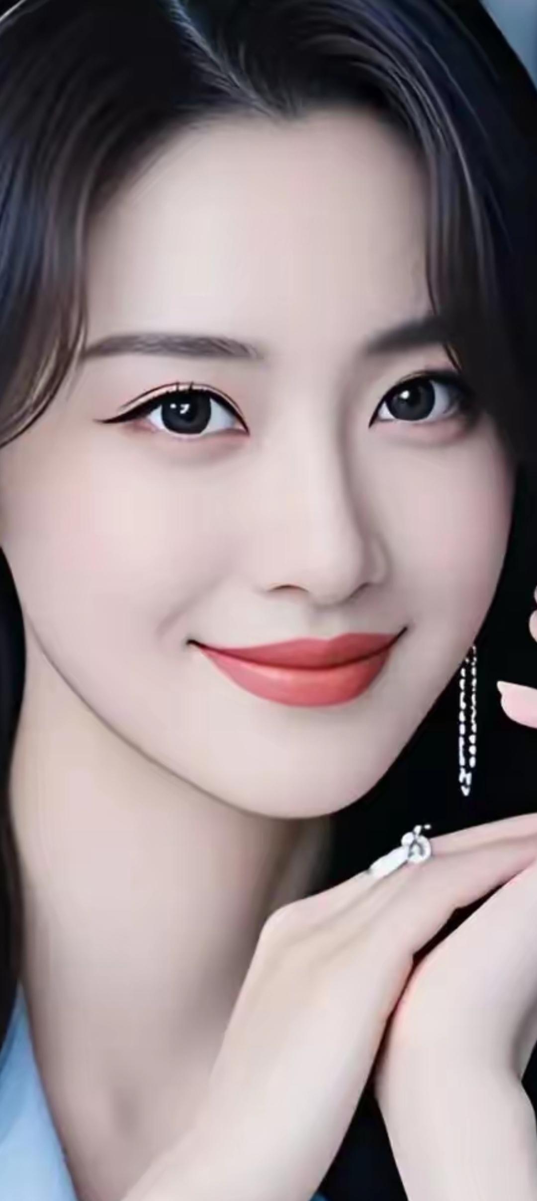 甜美微笑，温柔可人，优雅动人，女神范儿十足！🌸💖🌸