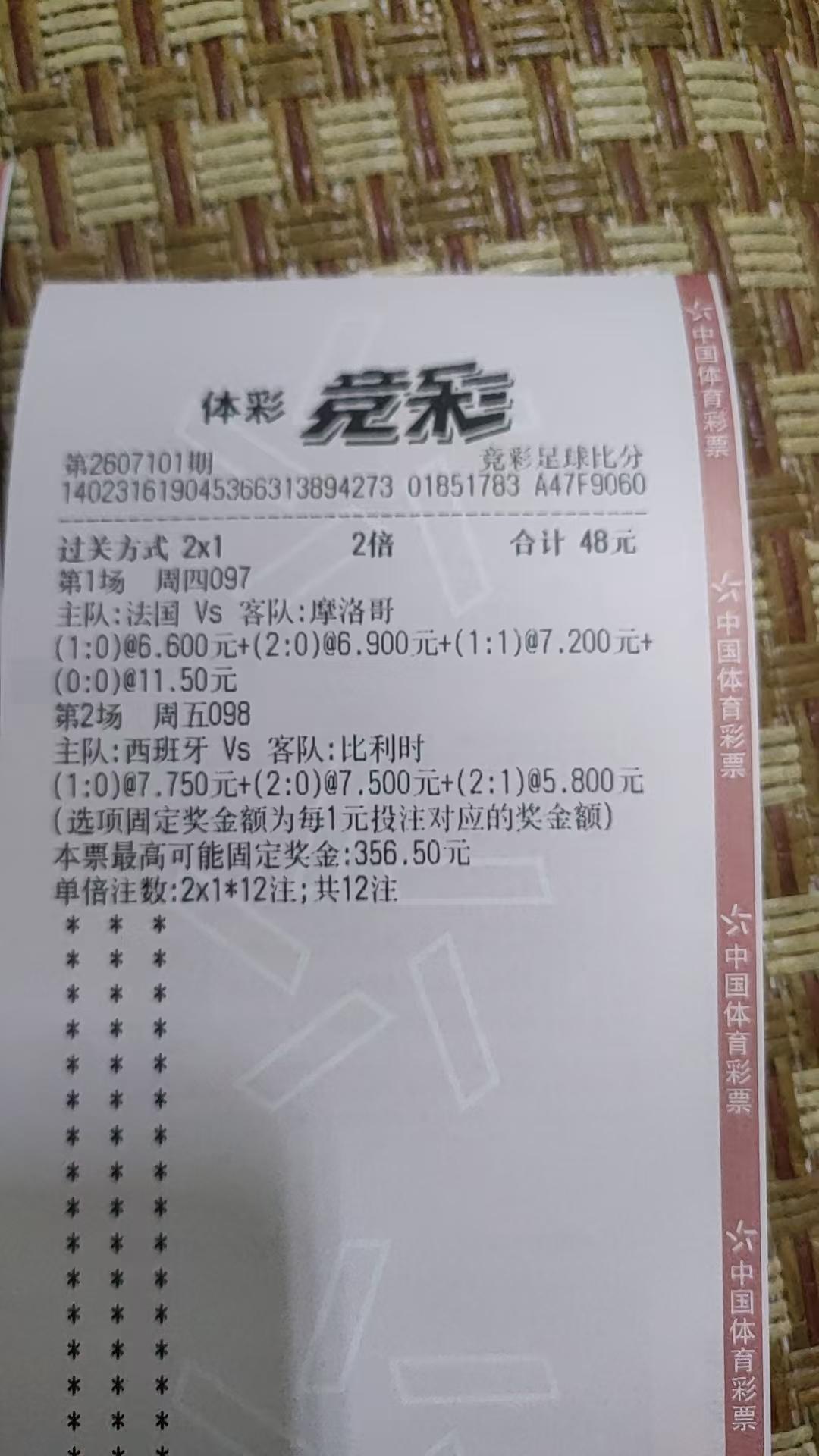 世界杯你买的彩票中奖了吗