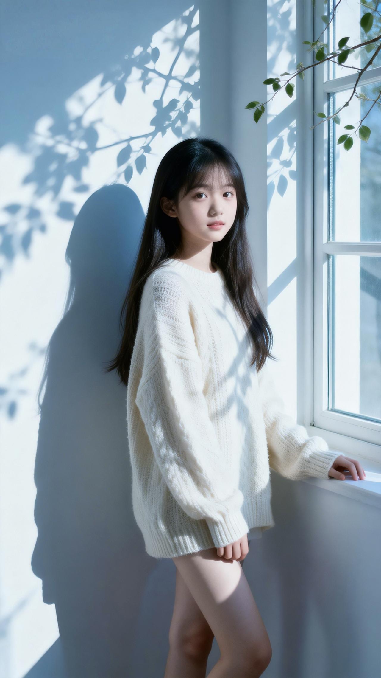 早啊，新的一天开始了，加油！氛围感甜妹清纯甜美颜值随拍