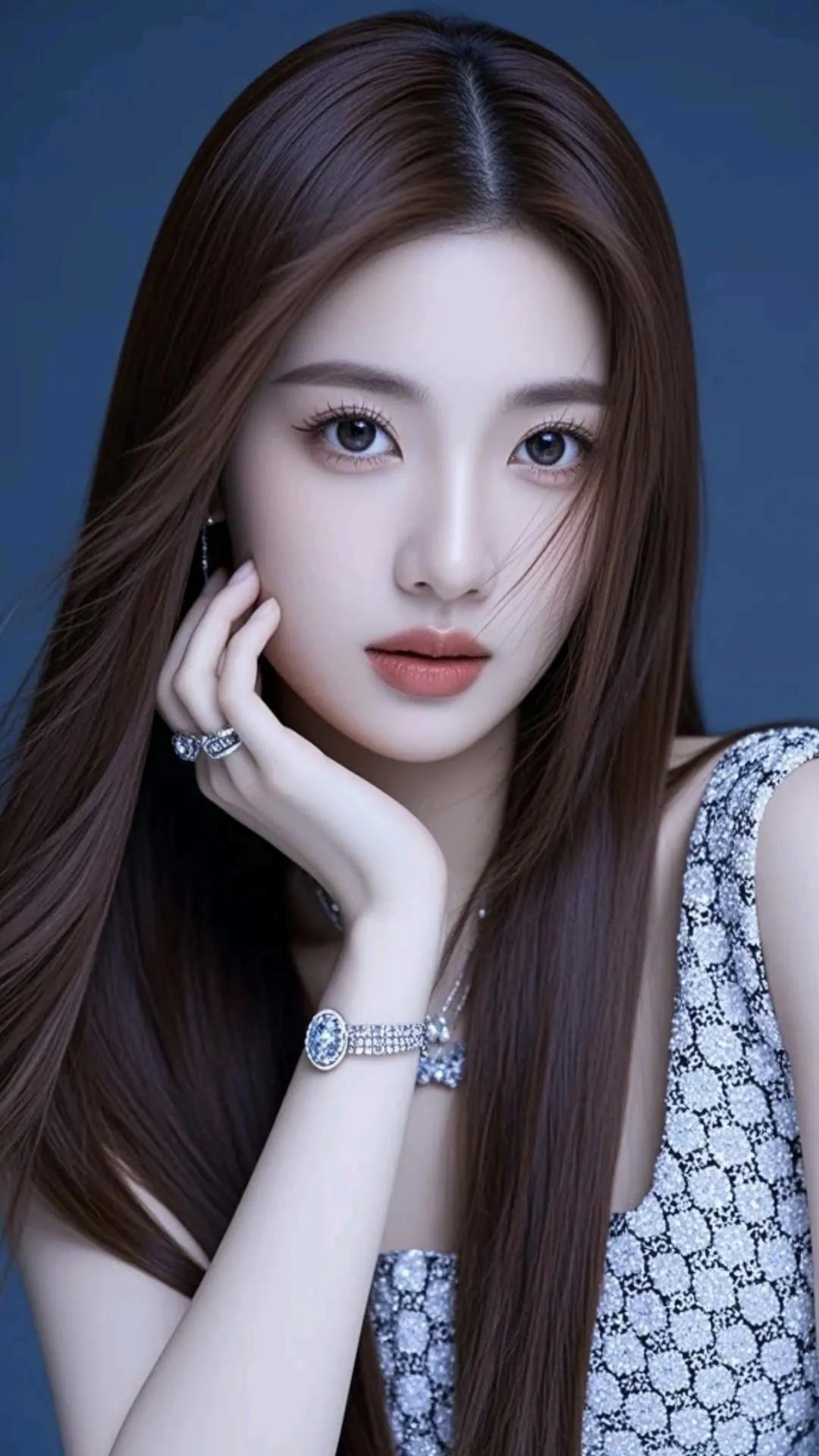 优雅气质，珠宝闪耀，迷人眼眸，时尚穿搭