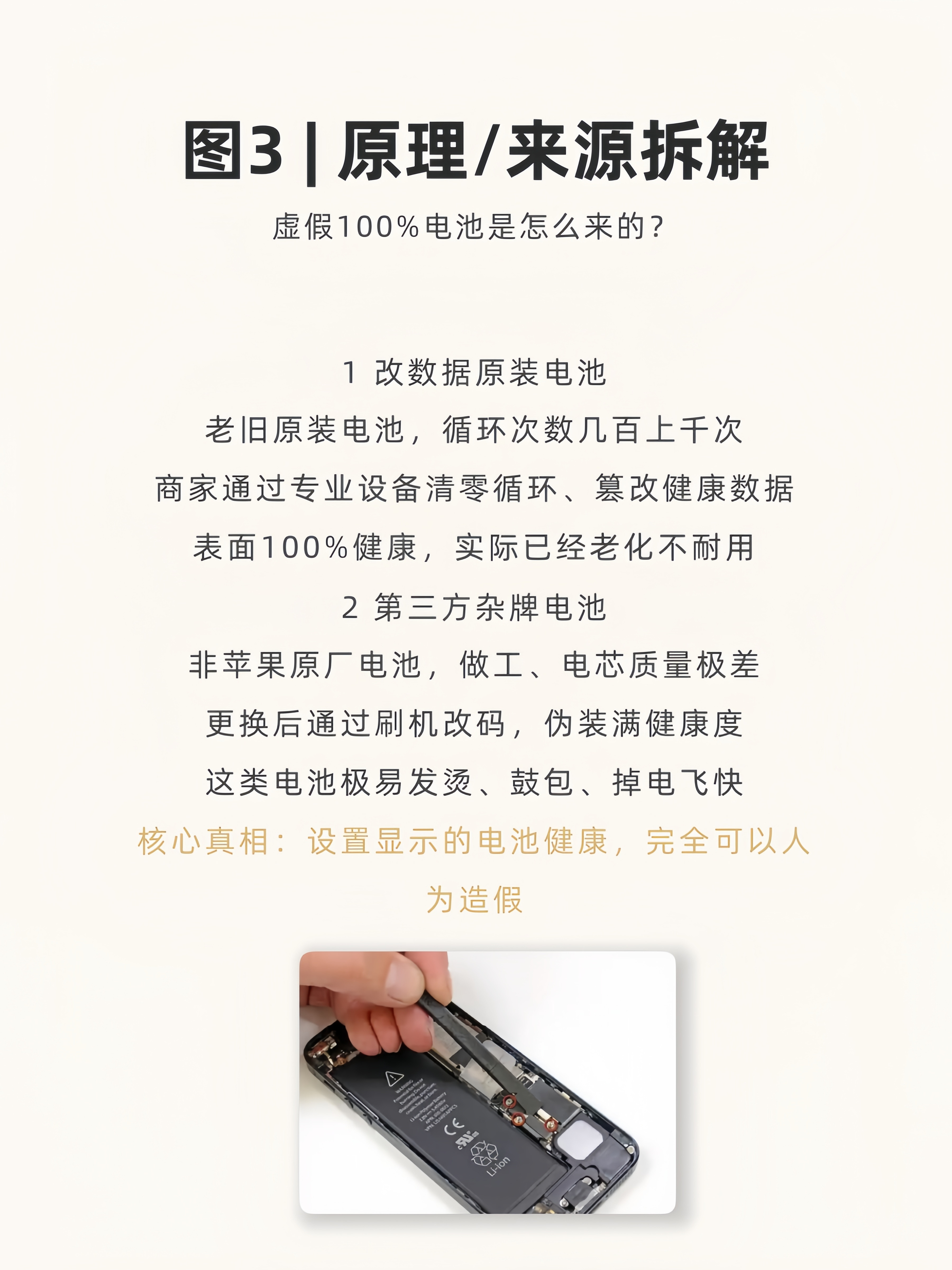 iPhone电池健康千万别信！改电池/第三方电池辨别苹果验机翻新机华强北i