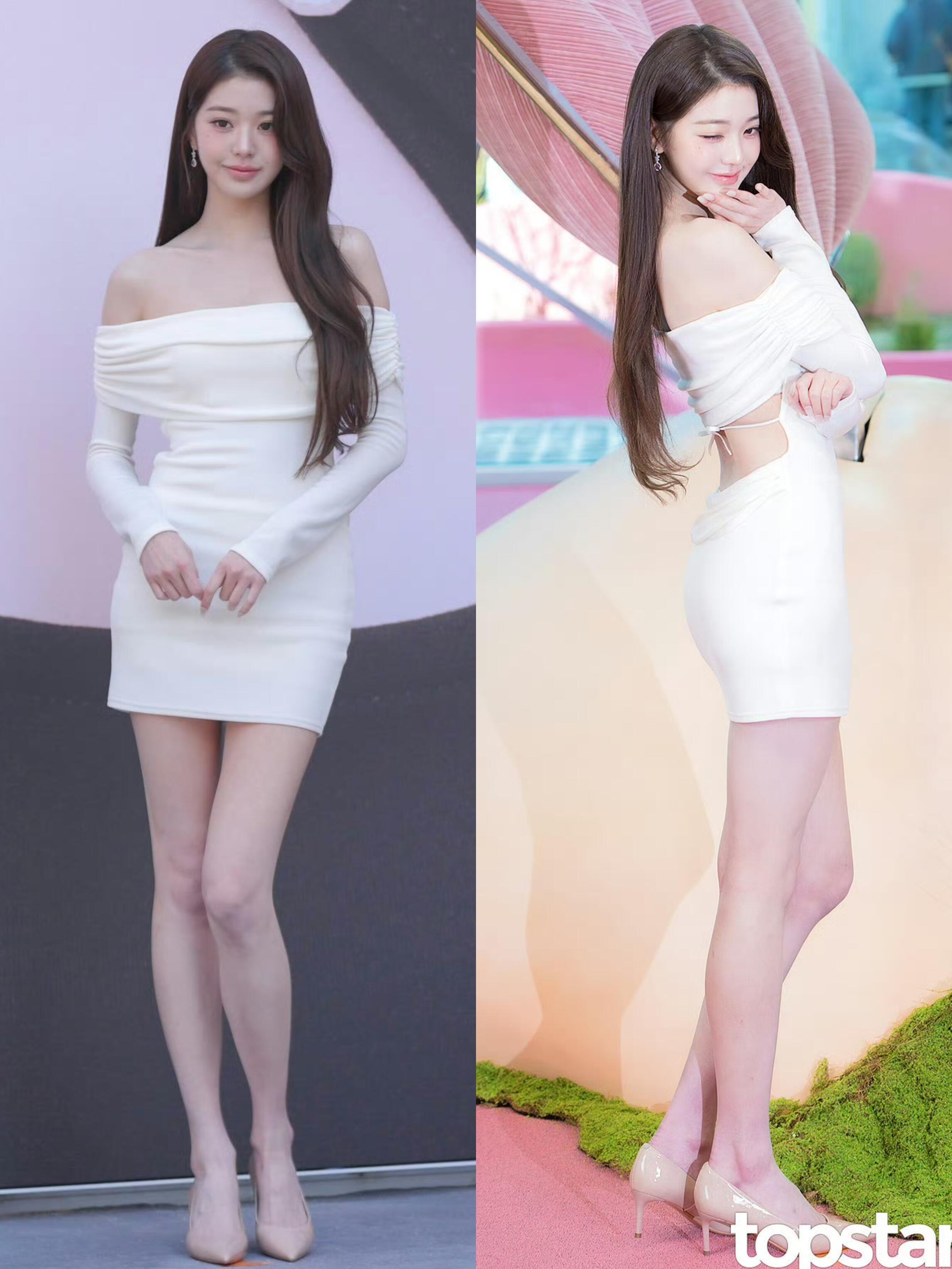 朴宝剑给张元英比猫耳朵张元英最新物料：medicube站台新闻图🤍