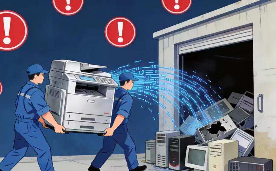 搬迁打印机被扔进废品站？这比文件泄密更危险！国安部紧急提醒一部报废的打印机正躺