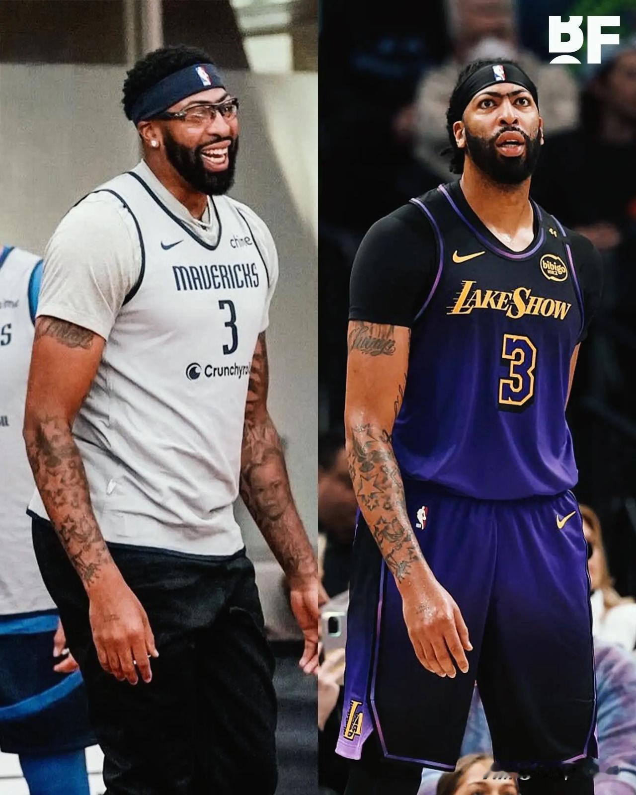 美媒BasketballForever更新社媒，晒出了独行侠内线安东尼-戴维斯