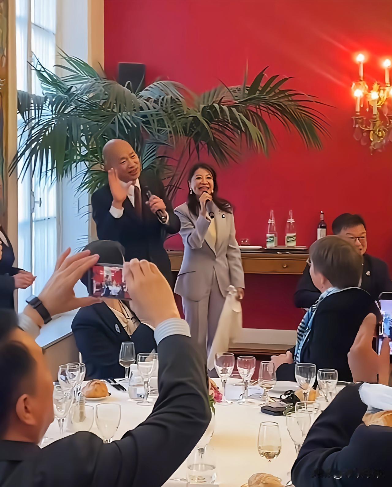 访问演变为聚会，韩国瑜以台岛伪立院长身窜访英法，顶着“高大上”的头衔在当地四处活