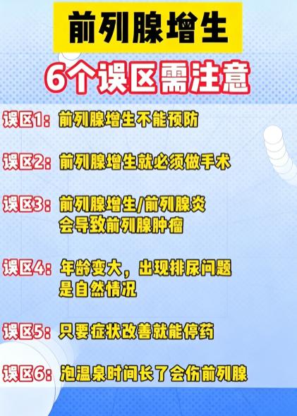 关于前列腺增生，这6个常见误区一定要分清