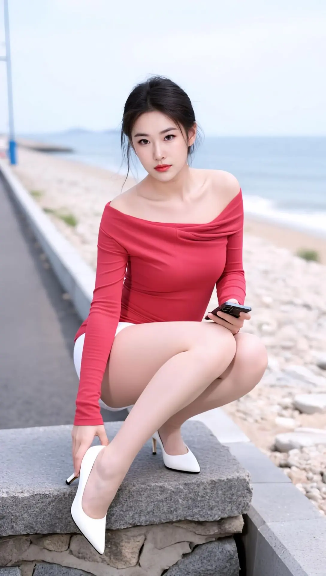 AI海滨时尚照
